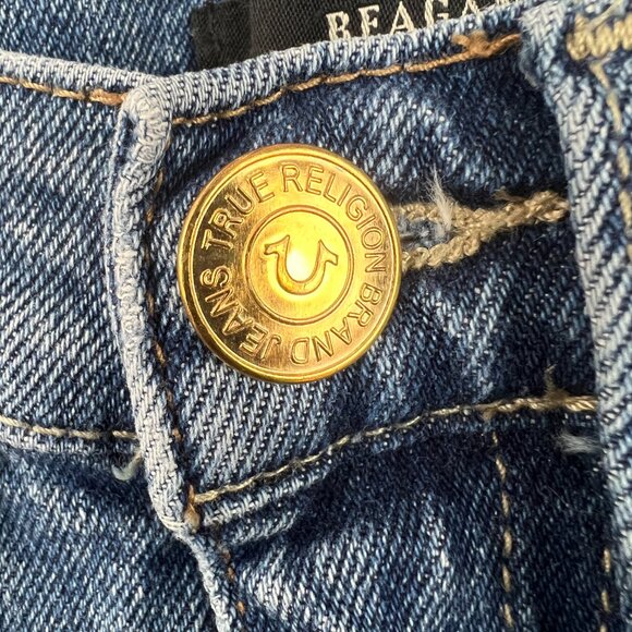 True Religion Reagan High Rise Flare Jeans Size 25 - Picture 4 of 11
